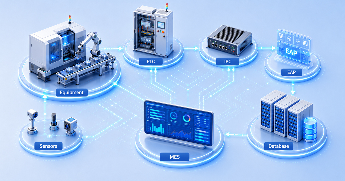 EAP、PLC、IPC 在設備資料收集中的角色差異